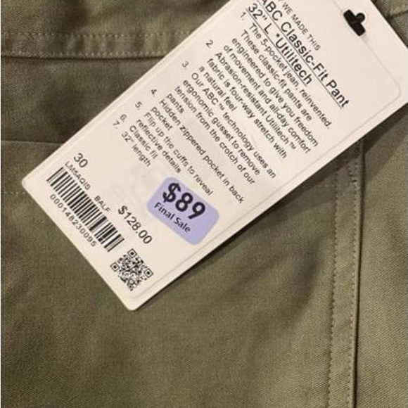 ABC 5 pocket utilitech new w/o tag - Picture 5 of 6